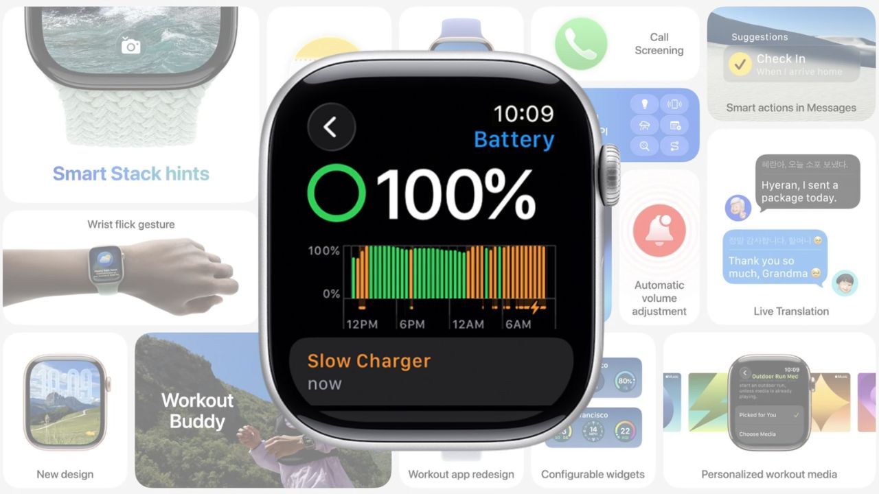 Apple Introduces Slow Charger Warning for Apple Watch with watchOS 26